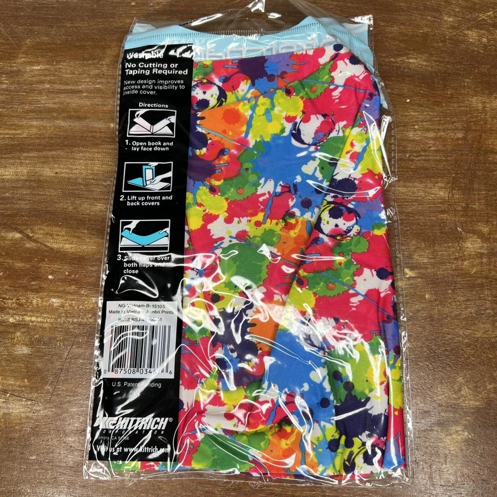 KITTRICH - Stretchable Fabric Book Covers Jumbo Size - 8'x10' or larger‎